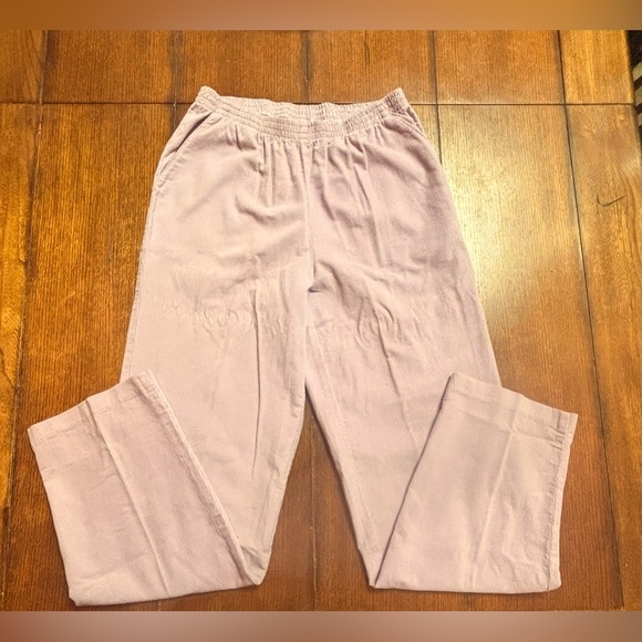 Ms Lee Pants - Vintage Ms. Lee Women's Sz 8 Lilac Purple Corduroy Relaxed Pants
